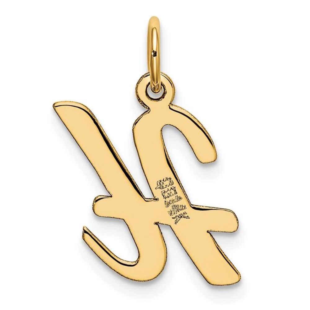 Kazi Luxury 14k Yellow Gold Medium Script Letter … - image 3